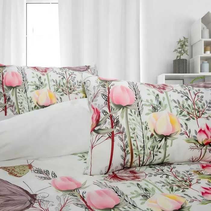 Спален комплект Цветя и Пеперуди 100 % памуk