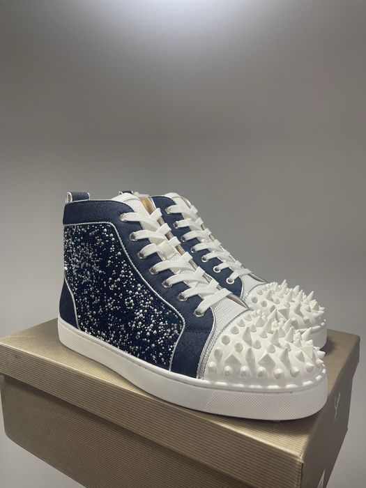 Christian Louboutin High White Blue