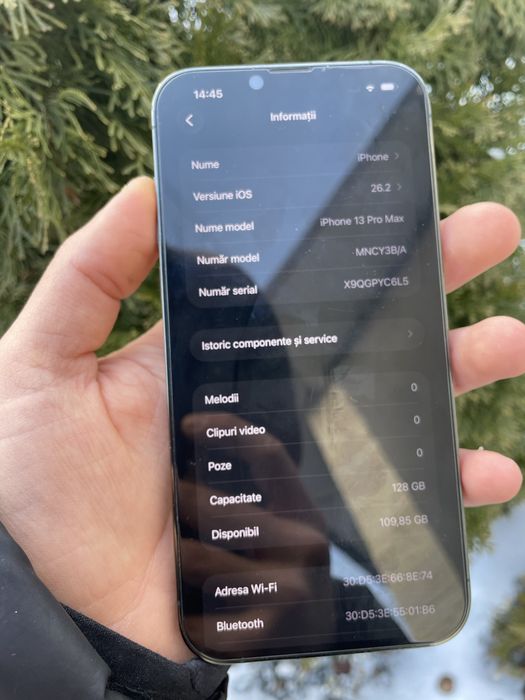 Iphone 13 pro max 128gb baterie viata 85%