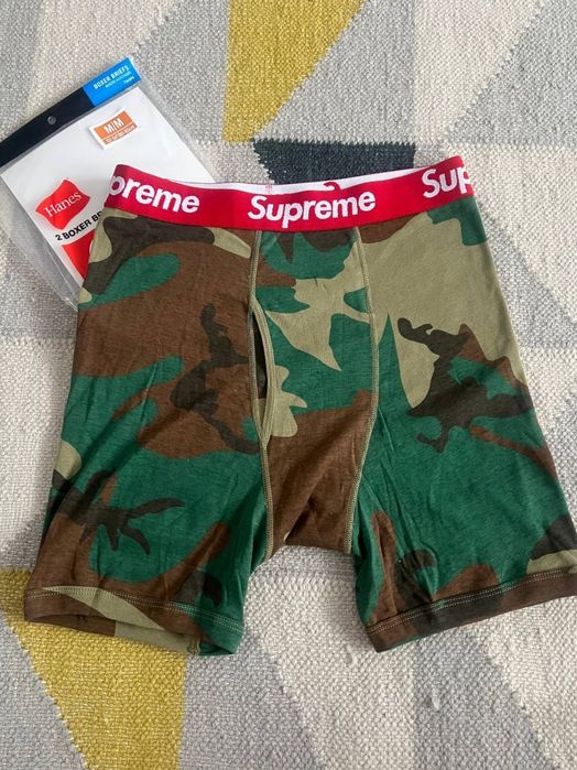 Boxeri bărbați Supreme, simpli sau cu print, camo, paisley, carouri, M și L, noi, nepurtați