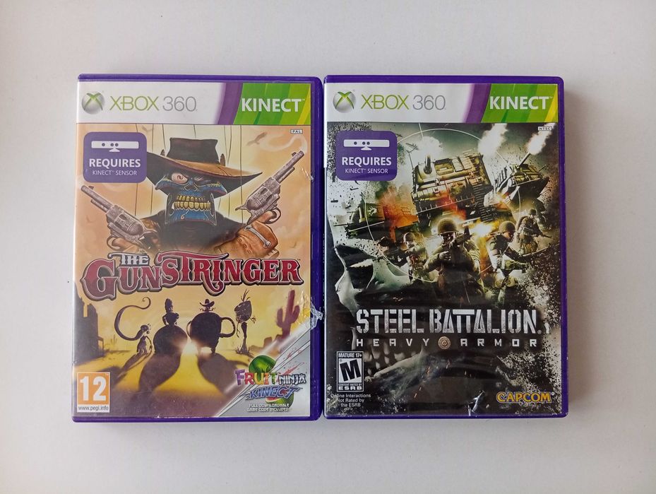 Конзола Xbox 360 E 500GB+Кутия+Оригинален Контролер+Kinect V2+2 Игри