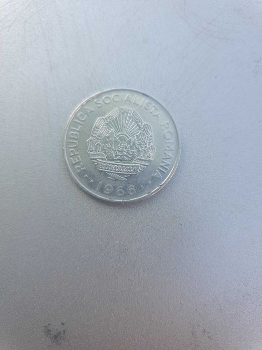 Moneda 3 lei 1966, stare bună