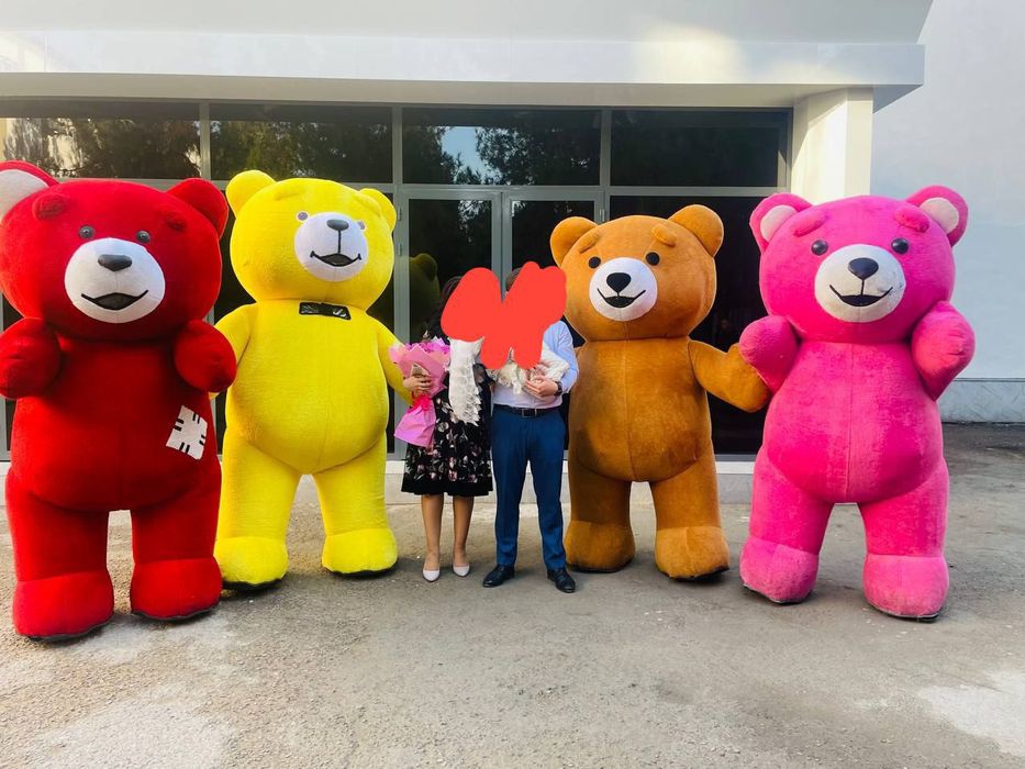 Ayiqlar Xizmati oformileniya медведь Тедди оформления шарики Teddy sho