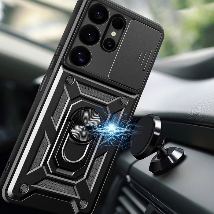 Удароустойчив Кейс RingCase с Капак за Samsung Galaxy S25 Ultra S24