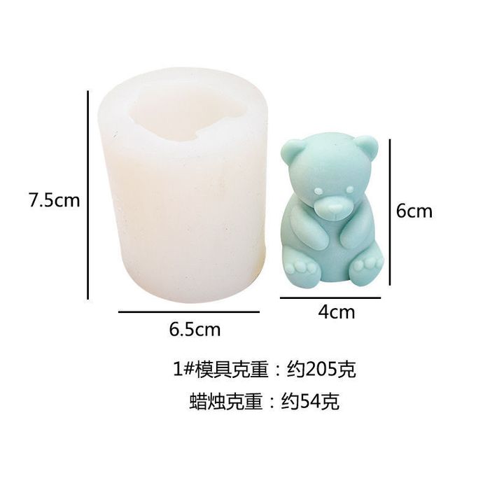 Форма мишки для свечей и мыло