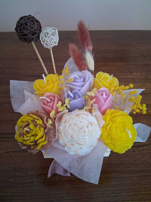 Букети от натурален пчелен восък