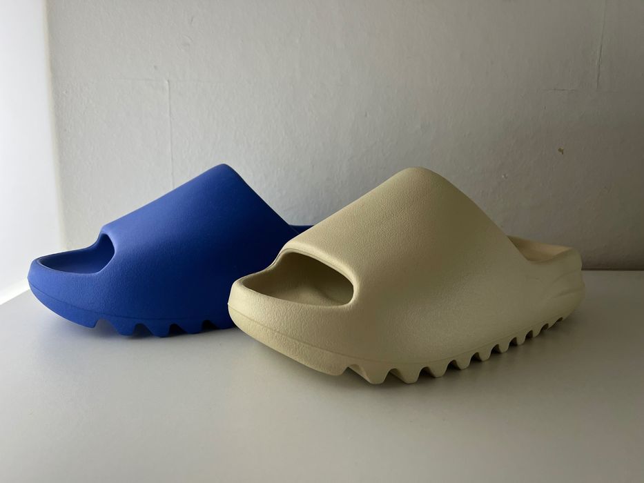 100% Originali Yeezy Slide Adidas Papuci Șlapi Flax Resin Onyx Bone Azure Salt Slate Grey