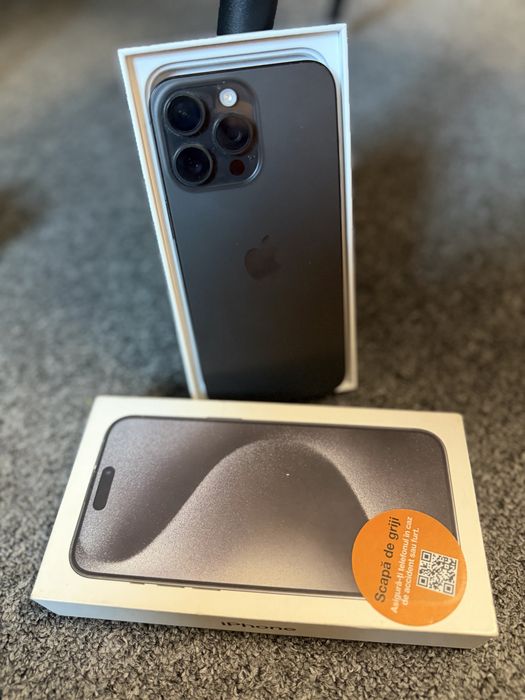 Oferta !! Iphone 15 Pro Max 256 gb IMPECABIL ! 100% baterie ! Full box ! Arata 10/10 !