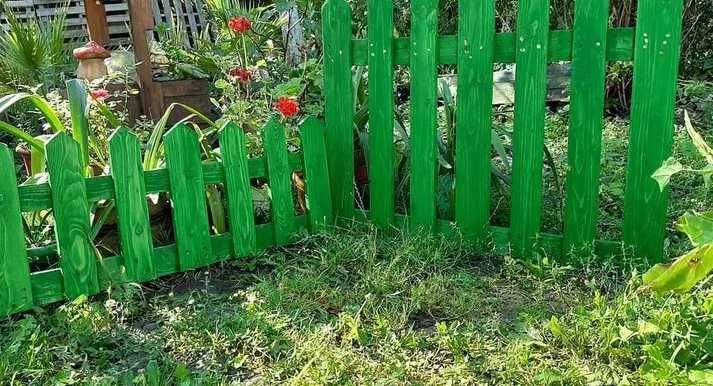 дървени огради за градина