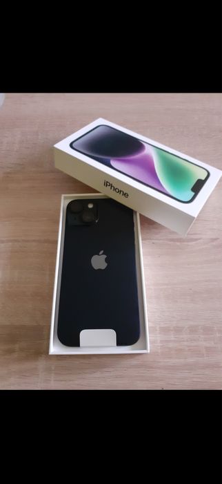 iPhone 14 Negru 128 GB Stare IMPECABILĂ! Huse + Folii Cadou
