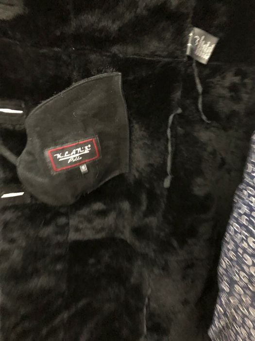 Дублёнка черная в