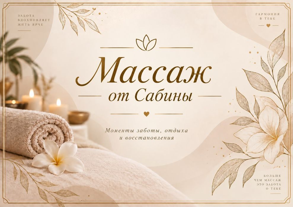 Массаж классный .