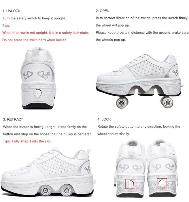 Сникърси ролкови кънки с четери броя колела