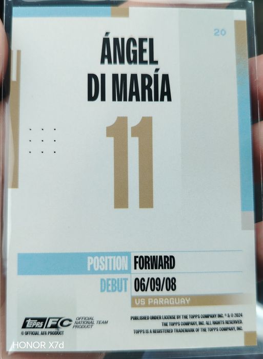 Di'Maria 04/50 + 1 card cadou