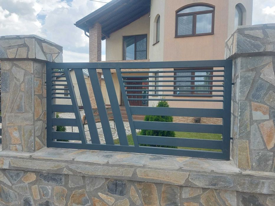 Garduri, Porti si balustrade din fier si aluminiu,gard din placi BETON ,tabla TRAFORATA ,sipca Jaluzea , Mobila