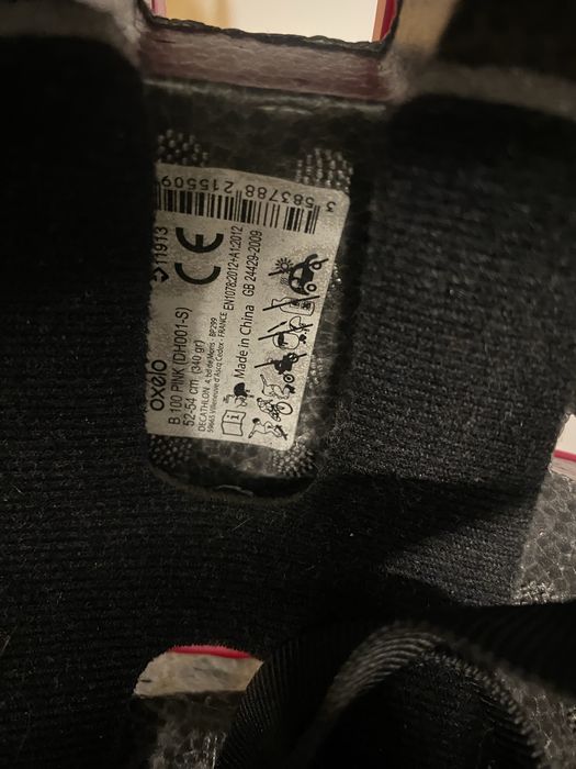 Шлем детский, размер 52-54, розовый для девочки