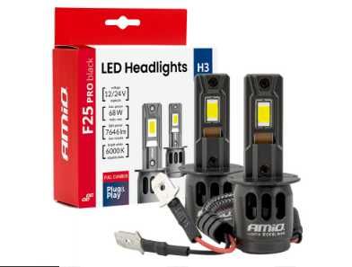 LED Крушки H3 AMIO 68W 12-24V