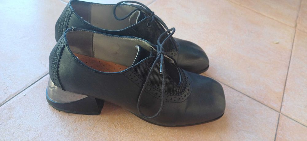 Обувки ЕСТЕСТВЕНА Кожа на GABINA с Декорации Кроко Кожа!Комфортни !№37