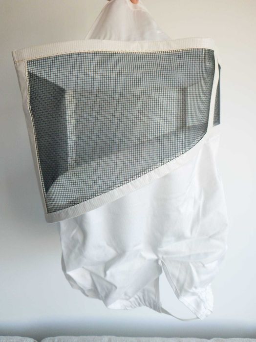 Masca apicola noua cu bust si plasa metalica patrata