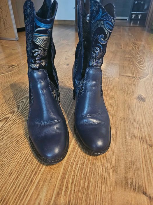 Cizme scurte piele naturala