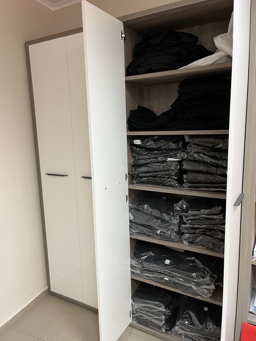 ПРОМО НОВО Офис Стол/Бюро/Маса/Етажерка/Шкаф/Бял Гланц/Дъб/Трюфел/Aiko