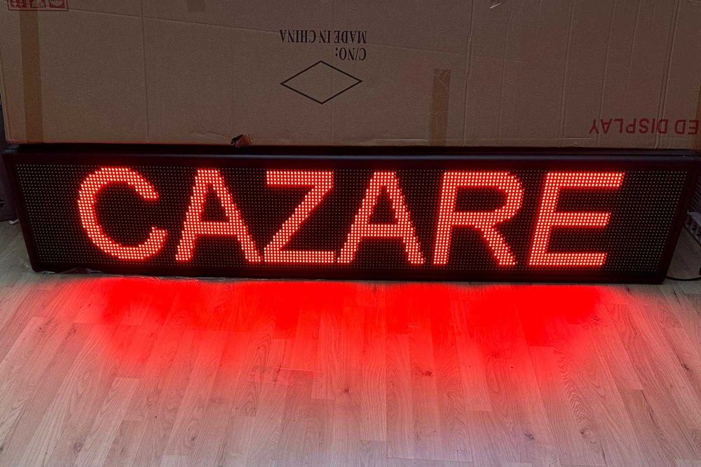 RECLAMA LED Spalatorie/Vulcanizare/Service Auto 200X40CM/LED ROSU/NOU!