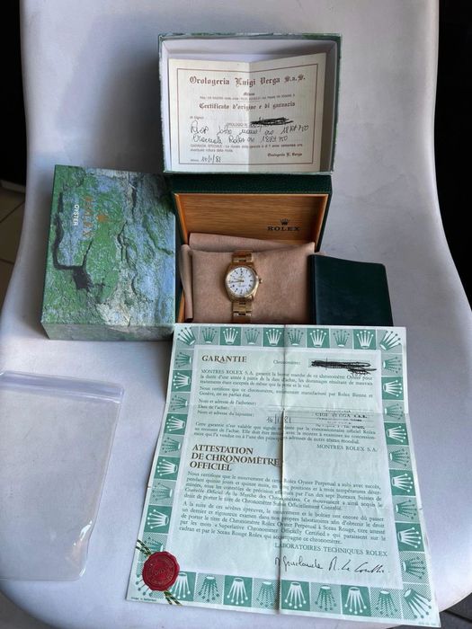 Rolex Oyster Perpetual  aur 18 k full set