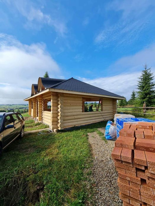 Foișoare cabane din busteni lemn rotund