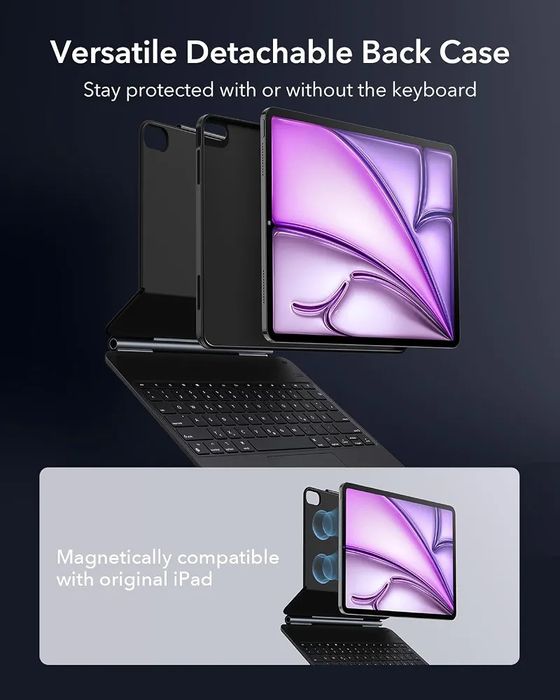 ESR Калъф с клавиатура и тракпад за iPad Air 13" (2024-2026, M2/M3/M4)