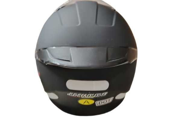 Каска за Мотор/Скутер/АТВ Черна Мат/Лак