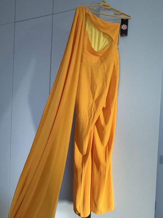 Salopeta galben-portocaliu eleganta BBY