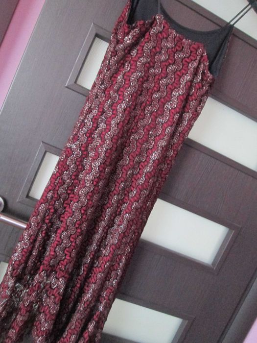 rochie eleganta visiniu/negru S