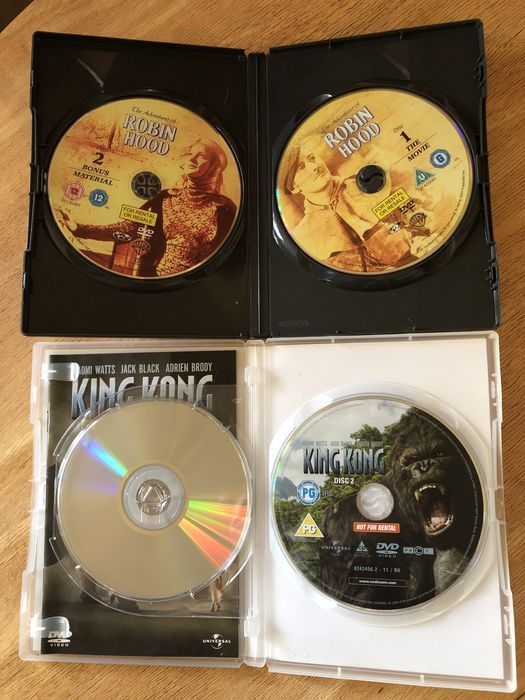 DVD video по 20 лв за 1 бр, по  2 диска в 1 пакет