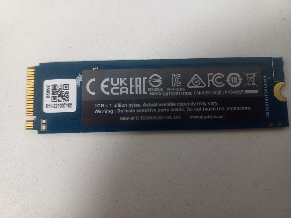 SSD Gigabyte gp-gsm2ne3256gntd 256Gb