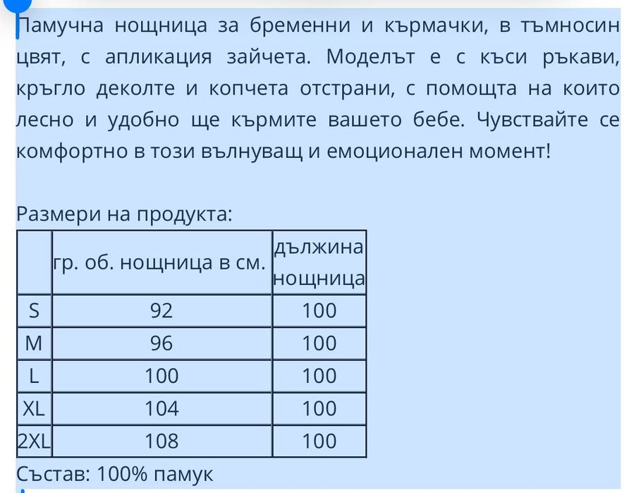 Нощници за бременни и майки