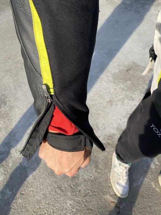 Geaca motociclisti missile tech air compat black white flo yellow