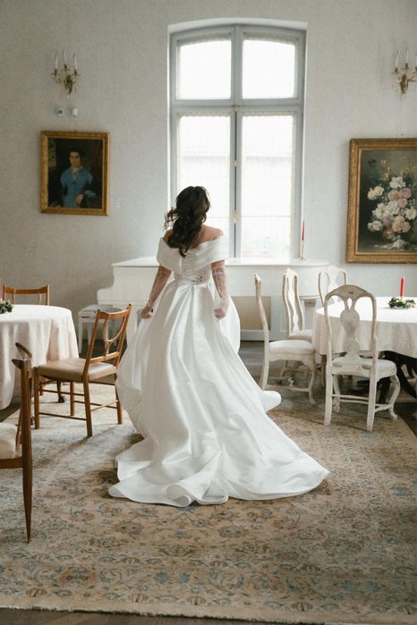 Rochie mireasa tip A, impecabila