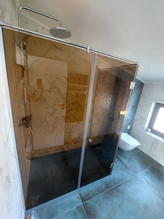 paravan walkin anticalcar si cabina dus panou sticla fix