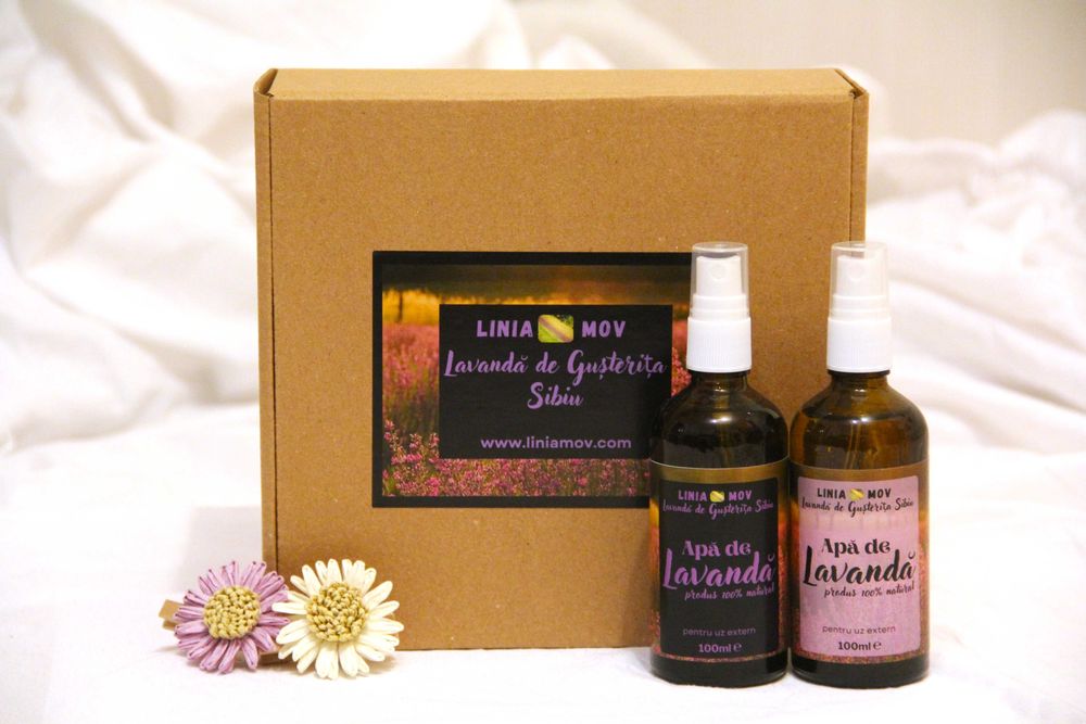 Linia Mov - Pachet Duo Îngrijire: 2 x apă de lavandă (cadou ideal)