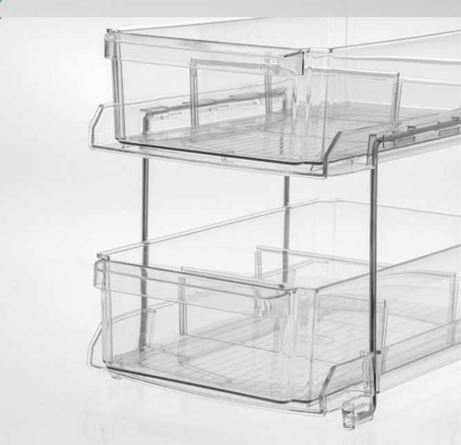 Органайзер 2 нива Mercado Trade, За кухня, баня, Прозрачен