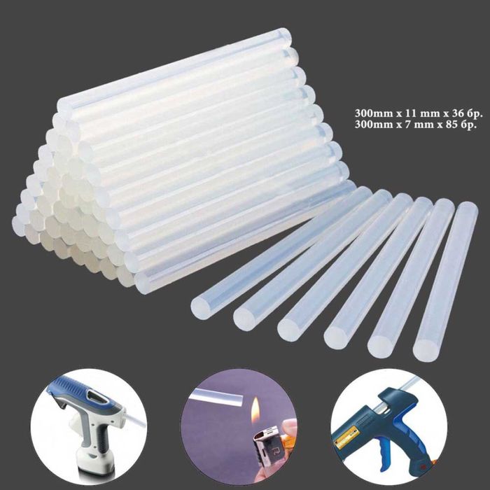 Силиконови пръчки 7х300мм и 11х300мм