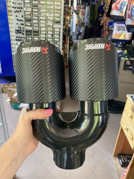 Накрайници Акрапович 100мм, ауспух, генерация, akrapovic,накрайник bmw