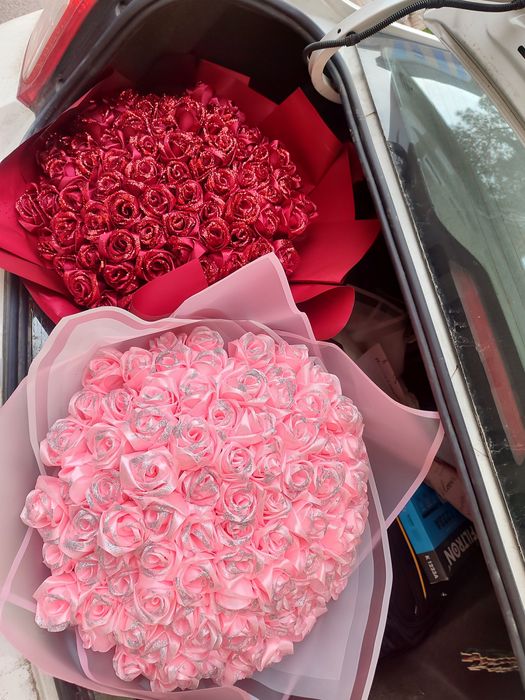 Атласные букеты навечно. Подари ей вечное счастье