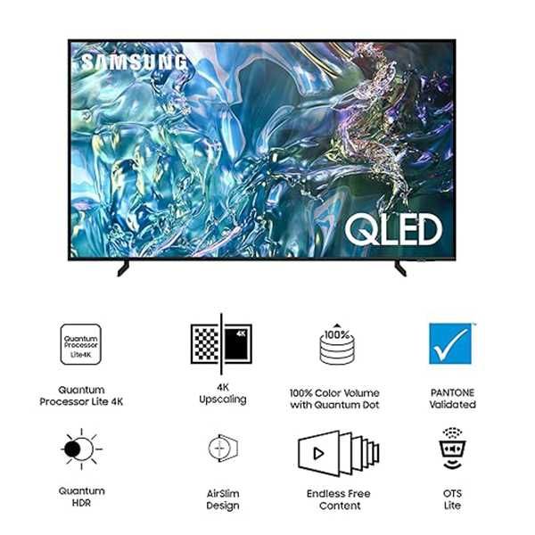 Samsung Q60D 55" QLED 4K — Новый Smart TV с гарантией и Wi-Fi