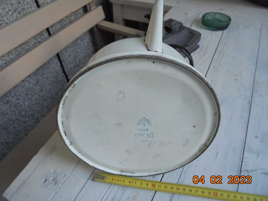 чайник емайлиран без капак