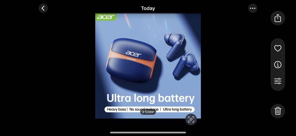 Безжични слушалки Acer