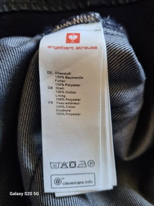 Geacă bărbați Engelbert Strauss Denim, mărimea S M
