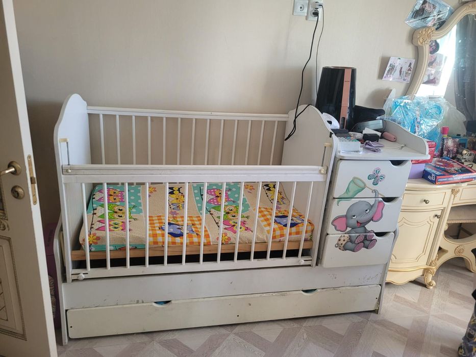 Кроватка шкаф детская