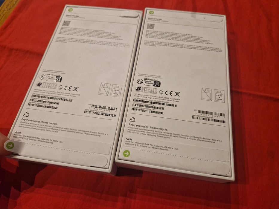 -Iphone 17Pro Max, Nou, 256Gb, 12Ram, 0 cicluri incarcare, neactivat,