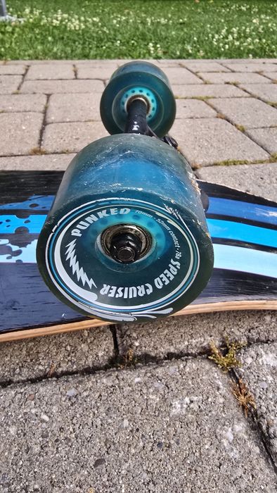 Longboard Yocaher Punked(40"), roți Speed Cruiser 70mm – stare bună de funcționare